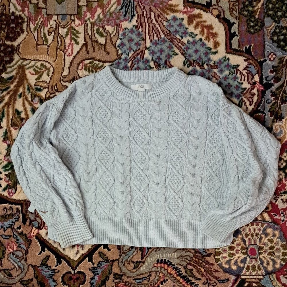 1901 Light Blue Knit Sweater